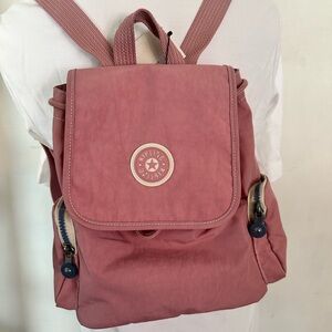NWT KIPLING EBBA BACKPACK BAG -Pretty pink - Lots of compartments - Lightweight!